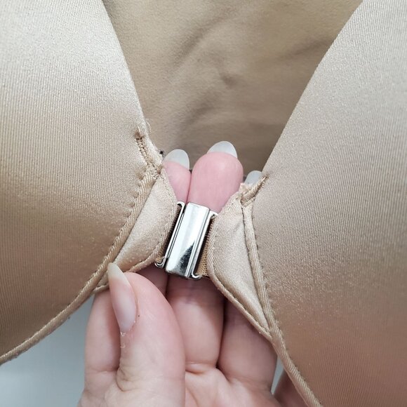 Soma Vanishing Back Full Coverage‎ FR CL Front Close Nude Underwire Bra Size 42D - Picture 2 of 7